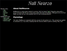 Tablet Screenshot of nullneuron.net